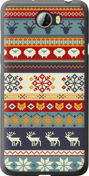 Чехол на Huawei Y5 II Рождественский орнамент "3303u-496-17620"