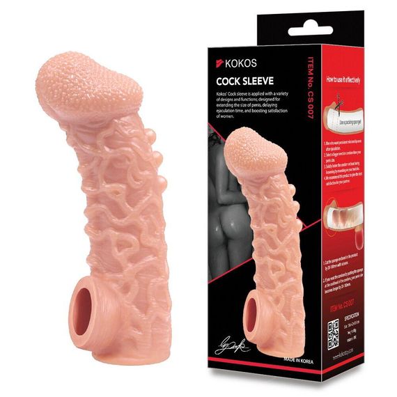 Насадка на член Kokos Cock Sleeve CS 007 M Sex Aura | Зображення 2