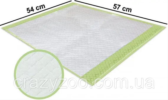 Пеленки для собак Croci Super Nappy Eco биоразлагаемые 14 шт 57x54 см C6028471 | Зображення 1