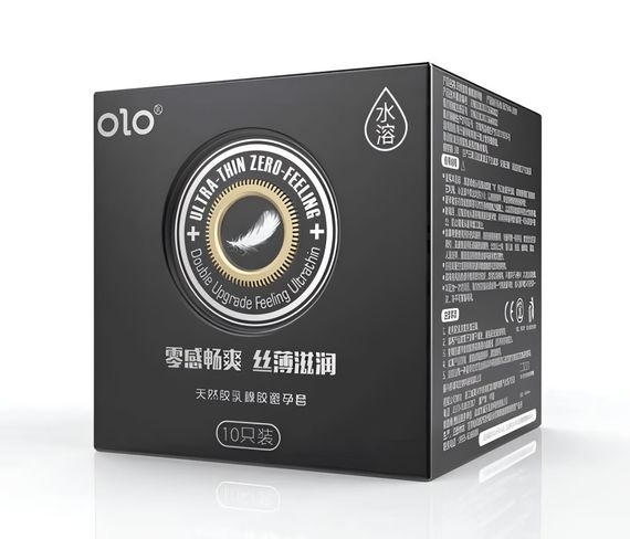 Латексні гладкі ультратонкі презервативи OLO - Ultra-Thin ZERO Feeling, 10 шт sexstyle | Зображення 1