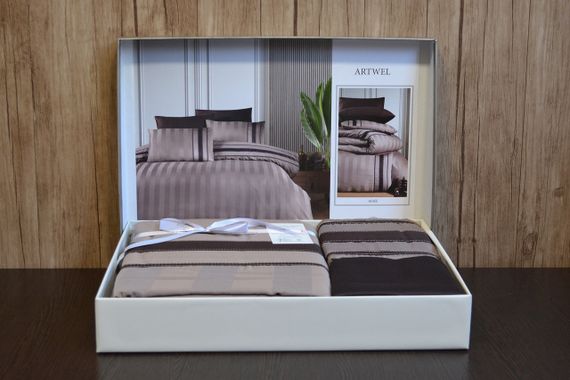 Постельное белье First Choice Deluxe Satin 200х220 Artwel Mink | Зображення 2