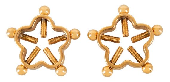 Зажимы для сосков - Bad Kitty Nipple Jewellery Gold sexstyle | Зображення 1