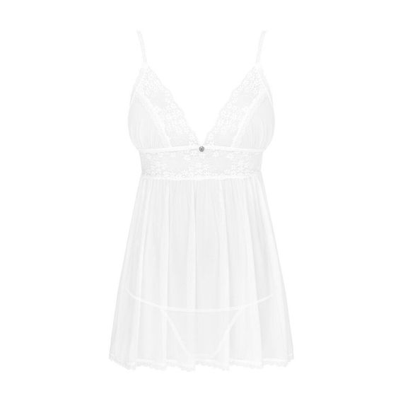 Пеньюар и трусики Obsessive Heavenlly babydoll & thong M/L Sex Aura | Зображення 2