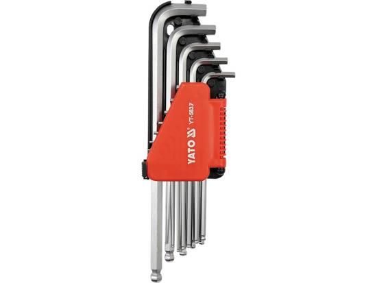 Набір ключів шестигранних ключі шестигранники дюймові куля 12шт YATO YT-5837