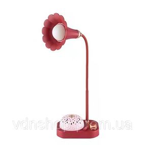 Дитяча лампа нічник із проекцією зоряного неба 3.2 Вт червона UP180R