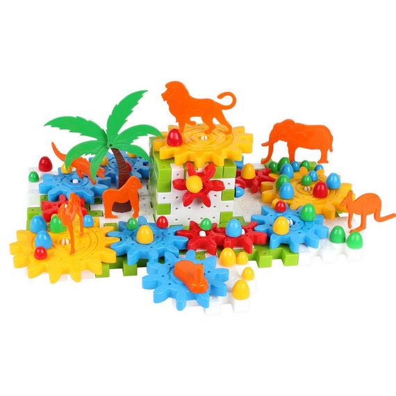 Дитячий набір конструктора "Шестерні з тваринами" 3763TXK 118 деталей | Зображення 1