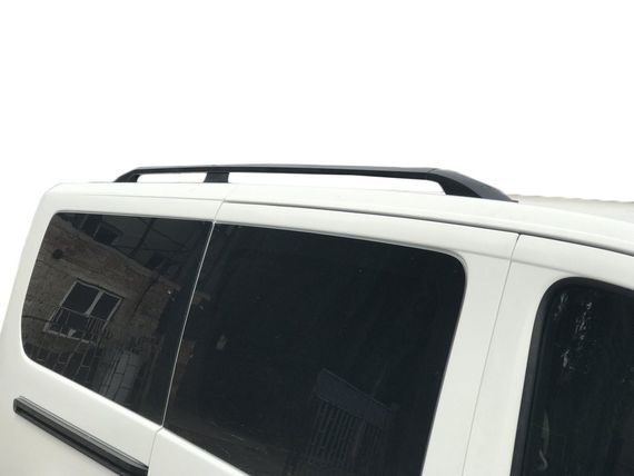 Рейлінги, Чорний колір Коротка база, Металеві ніжки для Fiat Scudo 2007-2015 рр