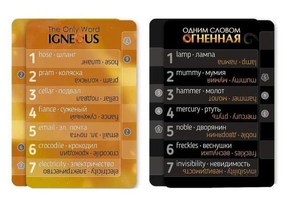 Настольная игра Одним словом Огненная (The Only Word Igneous) | Зображення 4