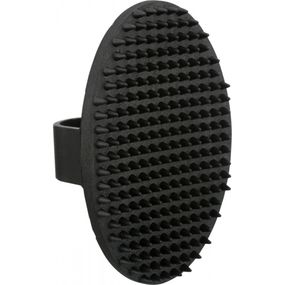 Щітка Trixie для котів масажна з шипами гумова з петлею для рук 8х13 см