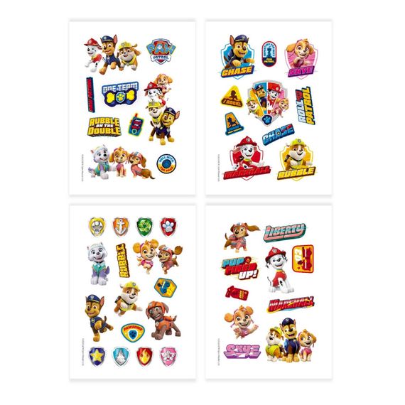 Набор детских временных татуировок "Paw Patrol Команда" 200435, 4 листа | Зображення 2
