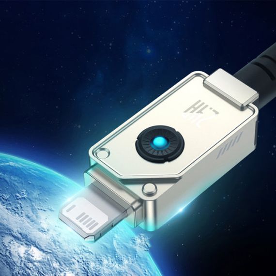 Дата кабель Baseus Unbreakable Series Fast Charging USB to Lightning 2.4A 1m (P10355802111-0) | Зображення 3