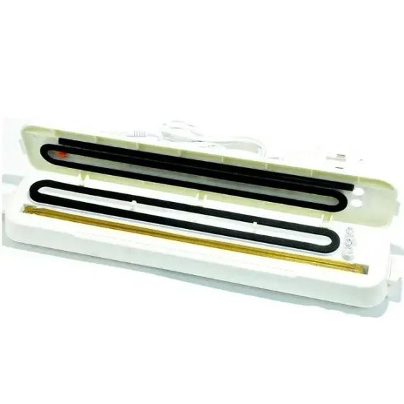 ОЧЕНКА! Вакуумний пакувальник продуктів білій Vacuum Sealer кухонний вакууматор для дому (Трення на корпусі 3405) | Зображення 6