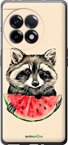 Чохол на OnePlus Ace 2 5G Єнотик з кавуном "4605u-4043-2448"