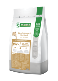 Корм Nature's Protection Weight Control Sterilised Adult All Breeds сухой для взрослых собак склонных к полноте 12 кг