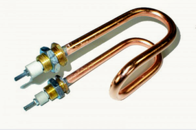 Тен мідний 2500w D 11 штуцер м 11 штуцер м 18 водяний дистиляторний