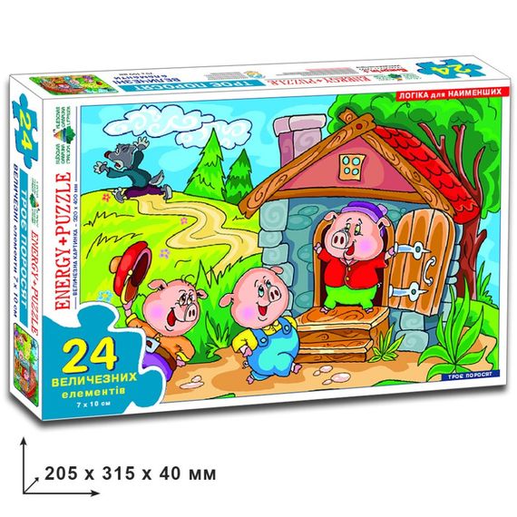 Игра-пазл "Трое поросят"   Упаковка: коробка 82098 24 эл