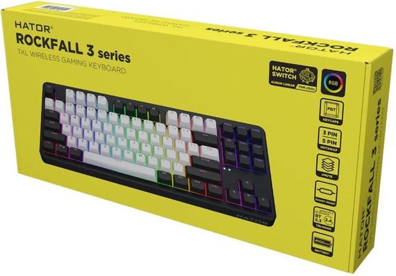 Клавіатура HATOR Rockfall 3 TKL Wireless (HTK850) | Зображення 4