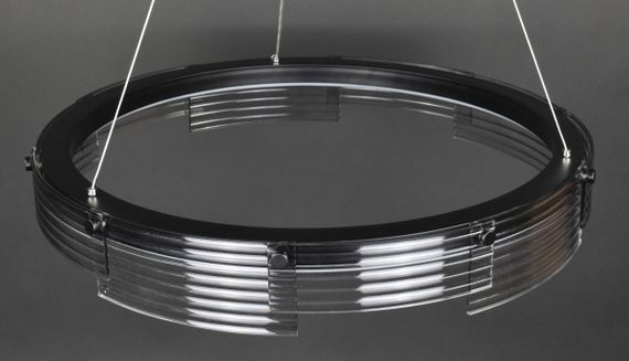 Люстра світлодіодна підвісна LED світильник для квартири на стелю лед 27948 Чорний 30-110х60х60 см. | Зображення 9