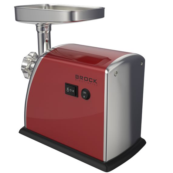 М'ясорубка BROCK  MG 1601 RD 1400Вт/2кг/хв/реверс/3 решітки/насадка для ковбас/кеббе/3 терки/червона | Зображення 6