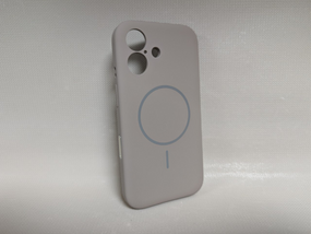 Чохол для iPhone 16 / Айфон 16, Soft Touch, протиударний, MagSafe, преміум силікон, сірий