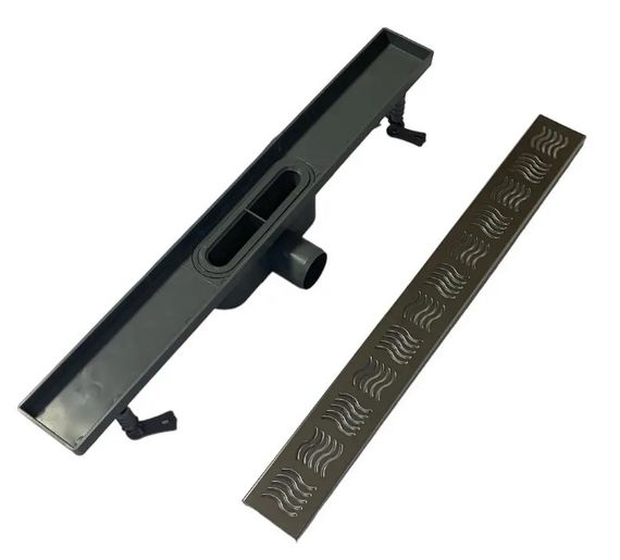 Душовий канал Maxiflow Classic Line 60 см решітка Хвиля 4012.0Y050K.060.1 | Зображення 5