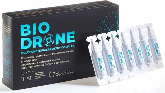 БАД, Комплекс гумінових і фулевових кислот Біодрон, 28 доз х 2 мл, NL International BioDrone