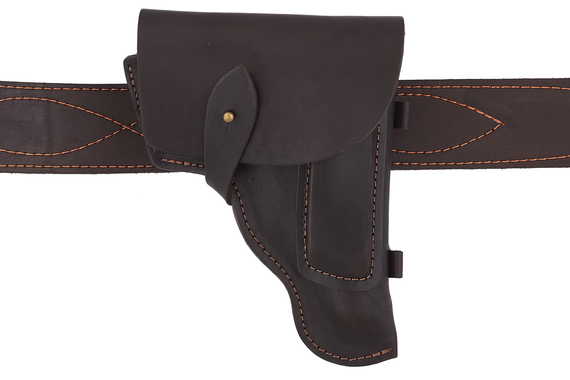 Страхувальний ремінець пістолетний тренчик страхувальний шнур шкіра коричневий ms | Зображення 3