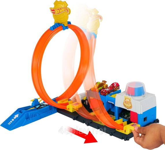 Трек Hot Wheels City Супер Поліцейський відділок з регульованою петлею та машинкою | Зображення 5