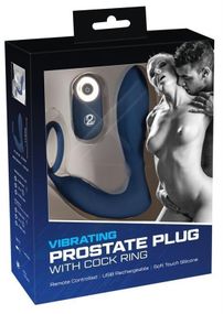 Массажер простаты Vibrating Prostate Plug with C Sex Aura