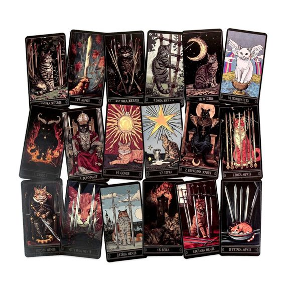 Гадальные карты Таро 30882 колода 78 карт, карта со ссылкой на инструкцию | Зображення 3