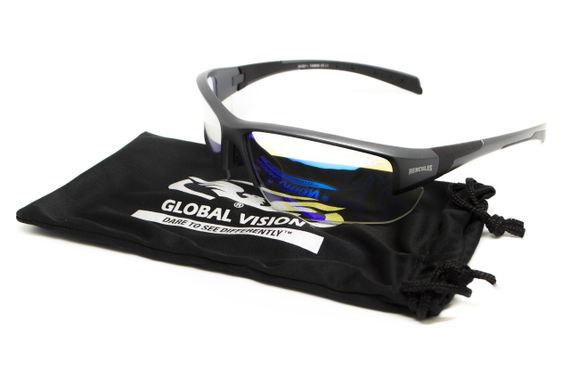 Окуляри фотохромні (захисні) Global Vision Hercules-7 Photochromic Anti-Fog (G-Tech™ blue), фотохромні дзеркальні сині | Зображення 9