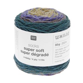 Шкарпеткова пряжа Rico Design Socks Super Soft Super Degrade, 006