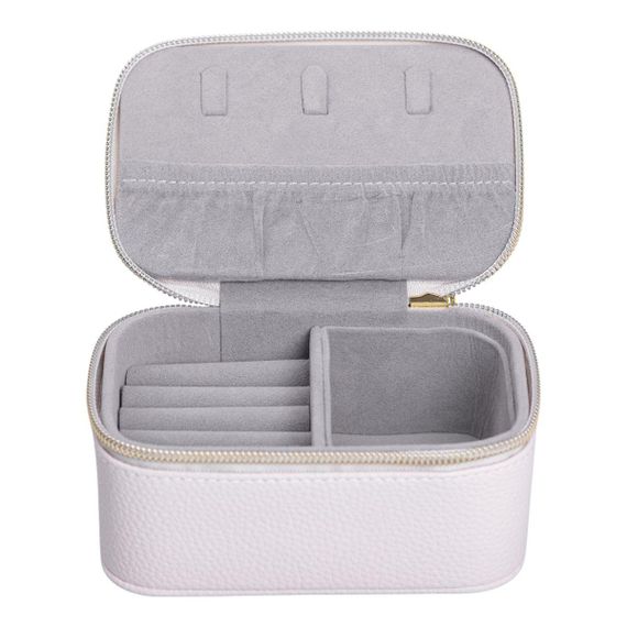 Шкатулка для украшений из эко кожи на молнии мини органайзер для ювелирных изделий HP-5-26BE