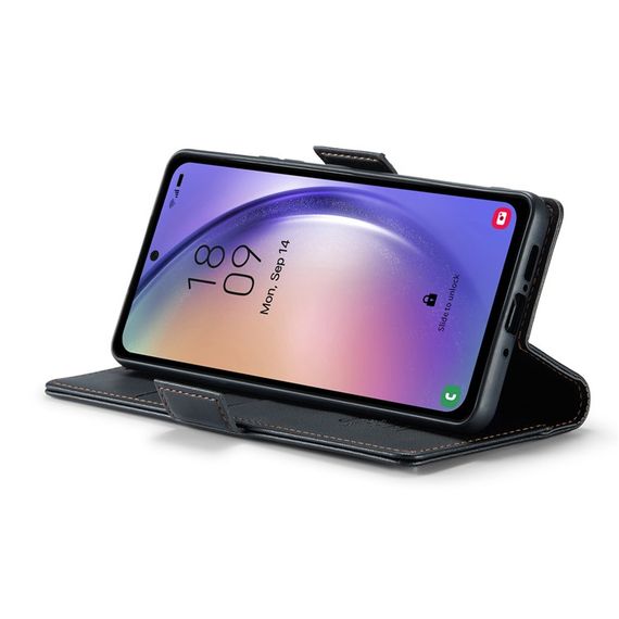 Шкіряний чохол-книжка Retro Case для Samsung Galaxy A55 колір Чорний | Зображення 2