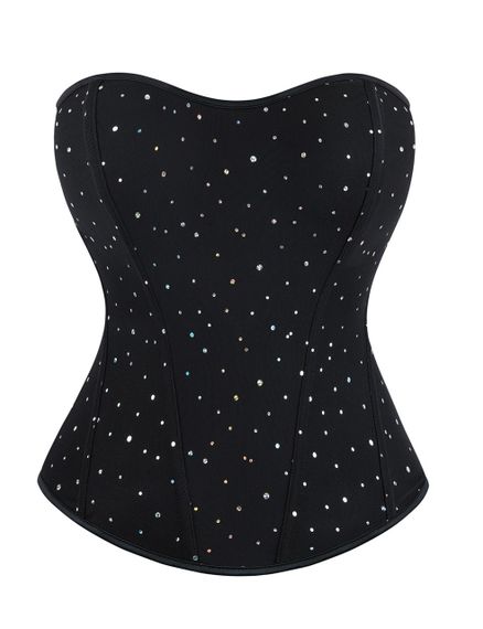 Корсет зі стразами Star Night 6 Plastic Bones чорний, XS Sex Aura | Зображення 8