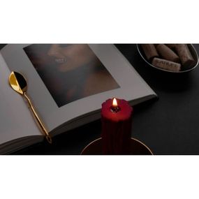 Скребок-ложка для воска низкотемпературной свечи UPKO золотой sexstyle