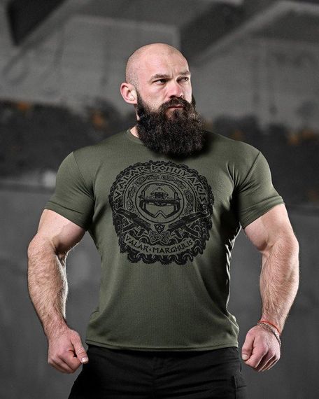 Тактична потоотводна футболка jem олива ВТ1097 | Зображення 3