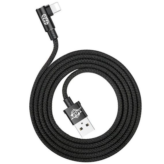 Дата кабель Baseus MVP Elbow L-образное подключение USB to Lightning 1.5A (2m) (CALMVP-A) | Зображення 2