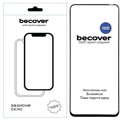 Стекло защитное BeCover Tecno Spark 30C 4G/5G 10D Black (712725)