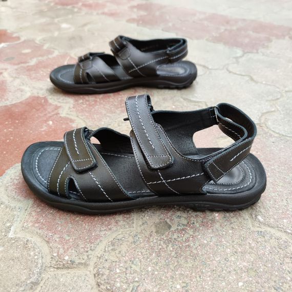 Сандалі чоловічі великий розмір 46 47 48 49 50 босоніжки чоловічі чорні | Зображення 1