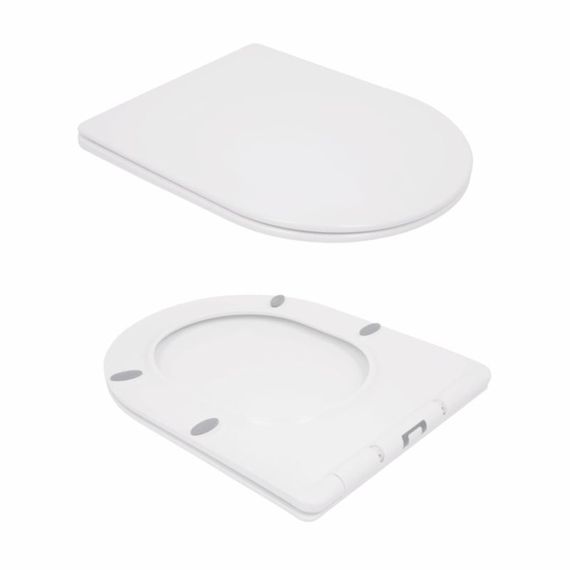 Унитаз подвесной Qtap Swan безободковый с седалием Soft-close QT16335178W | Зображення 7