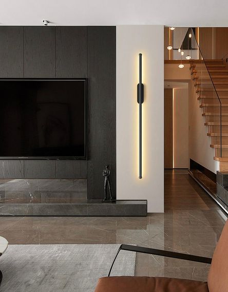 Бра LED 27966 Чорний 6х6х151 см.