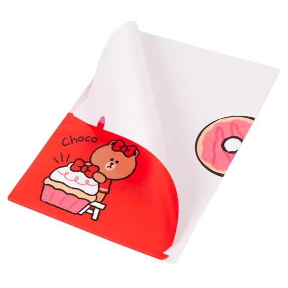 Папка-куточок з клапаном A4 YES Line Friends Choco 492111 | Зображення 2