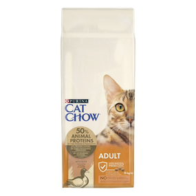 Сухой корм Purina Cat Chow Adult для взрослых котов с уткой 15кг