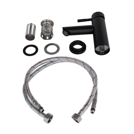 Змішувач для раковини Lidz Aria 01L-BFS Black | Зображення 2