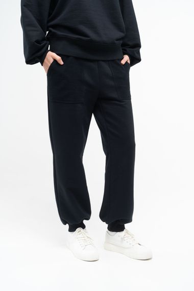 Штани жіночі з манжетами чорні, 2XL