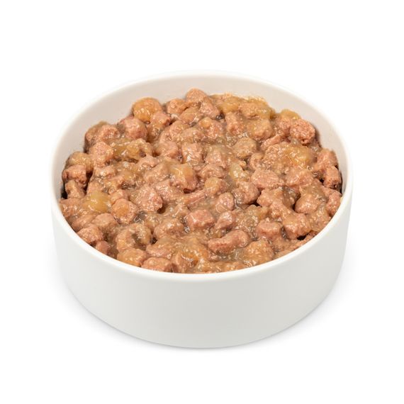 Вологий корм для котів Pet Chef шматочки в желе з куркою 200г | Зображення 1