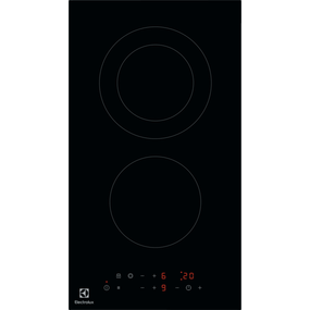 Варочная поверхность Electrolux электрическая стеклокерамическая, 30см, Домино, черный (LHR3233CK)