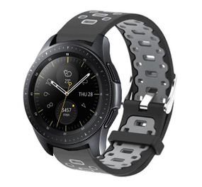 Спортивный ремешок Primo Perfor Classic для часов Samsung Galaxy Watch 42 mm (SM-R810) - Black&Grey