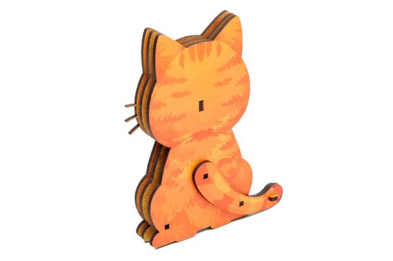 Конструктор дерев'яний Puz-00974" Turbo Cat" PuzzleOk | Зображення 1